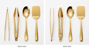 Professional Food Plating Stainless Steel Gold <b>Utensil</b> <b>Set</b> 4-Piece Dishwasher Safe Plating Tools for Plating culinary tools - Product Image 2