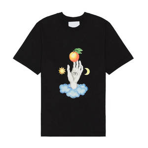 เสื้อยืดผ้าแคนวาสพิมพ์ลายคุณภาพสูงสำหรับผู้ชาย ทรงปกติ ขายส่ง รับทำโลโก้ กันยับ เป็นมิตรกับสิ่งแวดล้อม น้ำหนัก 320 กรัม สวมใส่สบายในฤดูร้อน - Product Image 1