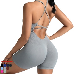 ชุดบอดี้สูทโยคะออกกำลังกายแห้งเร็วสำหรับผู้หญิงระดับไฮเอนด์ ดีไซน์สวยงาม ชุดกีฬาพรีเมียม - Product Image 5