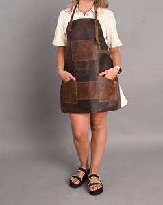 Tablier en cuir personnalisé en gros pour les boutiques de cadeaux, gravure personnalisée, équipement professionnel pour le barbecue et le travail du bois LPN-0283 - Product Image 3