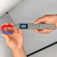 Gaussmètre 0-25000GS ±1% 2% 5% de précision, capteur à effet Hall analogique avec sonde, alimenté par batterie 3A, testeur de force du champ magnétique