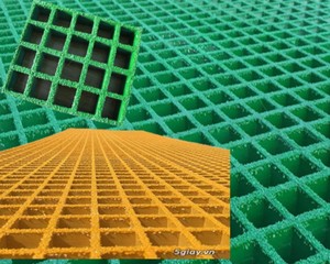 Grille en PRF pour passerelle Qualité Matériau durable Prix le plus bas Meilleure fonctionnalité Plaque de grille en PRF antidérapante et anticorrosion Vietnam - Product Image 1