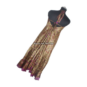 Nuevo Vestido de Seda Vintage Hecho a Mano para Mujer, Elegante Vestido de Noche sin Mangas para Mujer, Vestido de Verano con Espalda Descubierta - Product Image 2