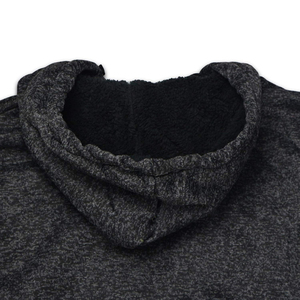 Sweat-shirt à capuche zippé en polaire pour homme, couleur unie, coupe décontractée, vêtement d'automne - Product Image 5