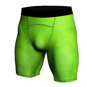 Men's Casual Fitness Base <b>Layer</b> Compression Shorts Front Logo Quick Dry Sports Tight Stretch Solid High Quality - Product Image 3