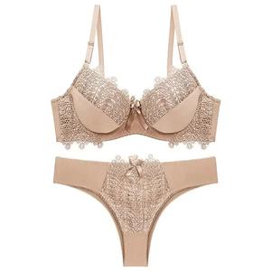 Ensemble de soutiens-gorge push-up en dentelle pour femmes, style quotidien, respirant et confortable, ensemble deux pièces - Product Image 6