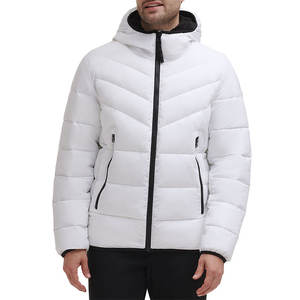 Wholesale Price High Quality Lightweight Eco-Friendly Winter Warm Men's Casual Puffer Jacket Front Nylon/Polyester - Product Image 1