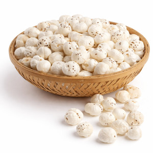 Nueces de Loto Blancas Premium 6 Suta Plus Phool Makhana, Nueces de Loto Grandes, Semillas de Loto Expandidas, Suministro a Granel - Product Image 1