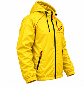 Chaqueta de Seguridad para Motocicleta con Capucha Amarilla, Reflectante, Impermeable, Transpirable, con Cremallera, para Ciclismo, Running y Actividades al Aire Libre, Unisex - Product Image 3