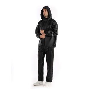 Ensemble survêtement homme coupe-vent réfléchissant en polyester, veste et pantalon streetwear d'hiver imperméables et personnalisables - Product Image 5