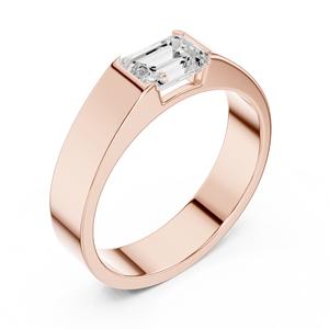 Anillo de Diamante Cultivado en Laboratorio con Corte Brillante Redondo, Chapado en Oro de 10K/14K, Joyería de Lujo para Compromiso y Boda para Mujer, Certificado IGI, Sintético - Product Image 2