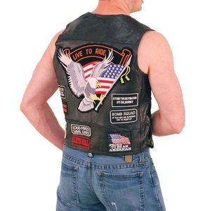 Chaleco de Cuero para Motociclismo, Personalizado, Resistente al Viento, Talla Grande, para Hombre, Sin Mangas, Protección para Conducir, Proveedor 2026 - Product Image 4