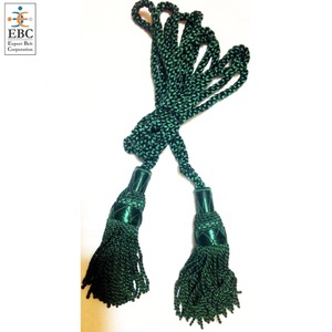 Glands en soie faits à la main personnalisés OEM avec cordon bande tuyau bannière glands cordons corde pour rideaux et vente en gros - Product Image 2