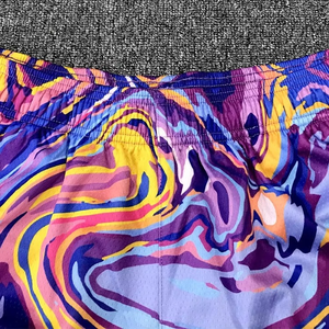 Shorts de bain tropicaux pour hommes à prix d'usine, taille élastique, séchage rapide, shorts de plage, logo personnalisé, OEM, vente en gros, export - Product Image 3