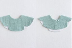 JALBEBE Bavaglino per Neonati in Mussola con Chiusura a Bottone, Ecologico, Antibatterico, Lavabile, Unisex, per Tutti i Neonati, Bavaglino Morbido in Garza di Cotone Singolo - Product Image 6