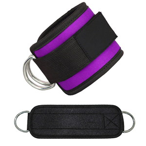 Sangles de cheville réglables robustes et confortables pour la musculation et les exercices des jambes, équipement de fitness unisexe en néoprène - Product Image 2