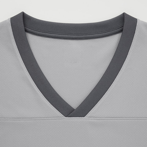 <b>Men's</b> V-Neck Color Blocking <b>T</b>-<b>Shirt</b> Set Quick Dry Knitted Polyester Cotton Casual Summer <b>Shorts</b> Gray <b>and</b> Dark Gray - Product Image 6