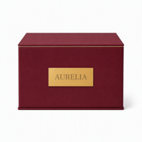 Boîte cadeau carrée rigide de luxe personnalisée, intérieur botanique en feuille d'or, doublure en éponge, incrustation en velours, plaque en or avec logo, recyclable, portable