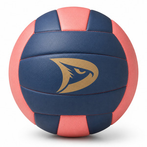 Ballon de volley-ball d'intérieur de taille officielle 5, cousu à la machine |   Ballon de match d'entraînement en cuir PU microfibre 18 panneaux, toucher doux, logo personnalisé - Product Image 1