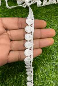 Encaje de algodón GPO con acabado impecable y calidad de tela duradera para marcas de moda. - Product Image 3