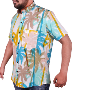 Chemise de plage pour homme, style hawaïen, imprimé décontracté, manches courtes, boutonnée, en tissu de qualité supérieure, idéale pour les vacances d'été. - Product Image 2
