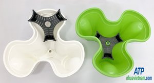 Meilleure vente de pot pour la décoration de la maison et du jardin, pot pour plantes en triangle avec plastique de haute qualité - Product Image 4