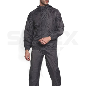 Custom Men Sets Two Piece Windbreaker Trouser and Jacket Hoodie Tracksuit Reflective <b>Zip</b> <b>up</b> Nylon Two Piece Windbreaker Set - Product Image 6