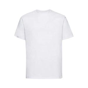Camisetas de manga corta de cuello redondo de algodón liso para hombre de alta calidad con estampado de logotipo personalizado transpirable de secado rápido al por mayor informales regulares - Product Image 3