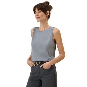 Haute qualité prix usine femmes débardeur conception personnalisée couleur unie dames élégant Relax Fit hauts pour une utilisation décontractée et en plein air - Product Image 4