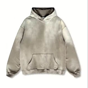 Sudadera con Capucha AEROSTRIDE INDUSTRIES, Bordado Invernal, Color Negro Liso, Estilo Urbano para Hombre, Algodón/Poliéster, Forro Polar Grueso de 280g, Ecológica - Product Image 2