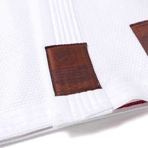 Kimono Deportivo Shoyorol Blanco de Alta Calidad con Logotipo Personalizado, Conjunto de Jiu Jitsu Brasileño, Tejido Perlado Profesional para Artes Marciales - Product Image 3