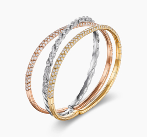 Classic Women 18K Gold Plated Tennis <b>Bracelets</b> With Round Brilliant Cut Diamonds Channel Set Alloy Bangles For Wedding - Product Image 3