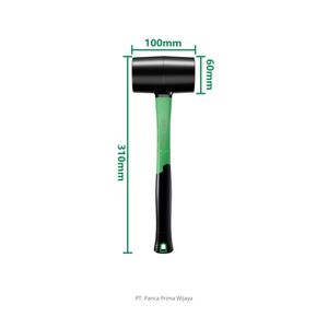 Martillo de goma ISKU de alta calidad de 16 oz con mango de fibra de vidrio texturizado TPR (cabeza de 60 mm) para bricolaje, OEM, grado industrial, de alta resistencia para azulejos de cerámica - Product Image 3