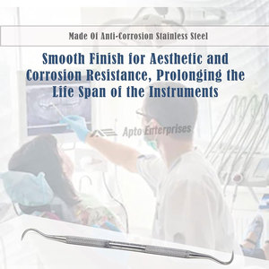 เครื่องมือขูดหินปูนแบบสองด้าน H6/H7 สำหรับฟันหน้าและฟันหลัง ทำจากสแตนเลส ใช้สำหรับทำความสะอาดช่องปาก - Product Image 5