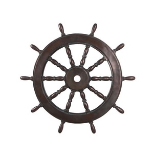 Wooden <b>Ship</b> <b>Wheel</b> Sophisticated Marine Wall Accent Crafted to Showcase Seaside Inspired Living with Elegant Decorative Style - Product Image 2