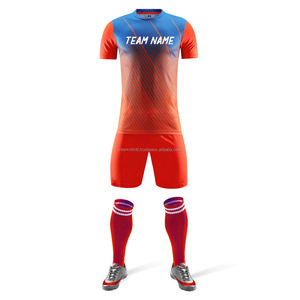 Ensemble d'uniformes de football personnalisés respirants 100% polyester |   Shorts de football sublimés UPF 50 UV grande taille - Product Image 5