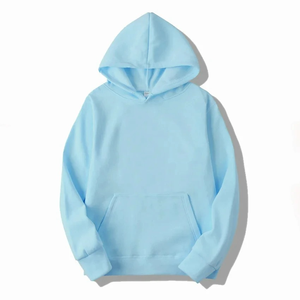 เสื้อฮู้ดผู้ชายแฟชั่น สีพื้น ผ้าฝ้ายฟลีซ 100% ระบายอากาศได้ดี เป็นมิตรกับสิ่งแวดล้อม เหมาะสำหรับฤดูใบไม้ผลิ ฤดูใบไม้ร่วง ฤดูหนาว เสื้อสเวตเชิ้ตลำลอง - Product Image 4