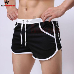 Pantalones cortos de fitness para hombre al por mayor personalizados con bolsillos, ropa de calle, pantalones cortos de fitness cómodos de algodón para hombre al por mayor - Product Image 2