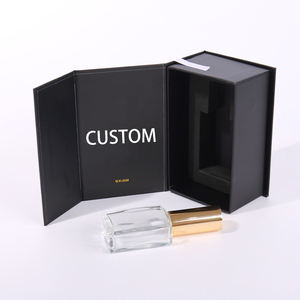 Custom EcoRev <b>Magnetic</b> Flip Top Rigid Cardboard Perfume Packaging <b>Box</b> with Luxury Matte Lamination Gold Foil Logo UV Coating - Product Image 2