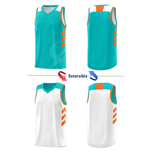Maillot de basket personnalisable le plus vendu, haute qualité, respirant, antibactérien, séchage rapide, confortable, 100% polyester - Product Image 2