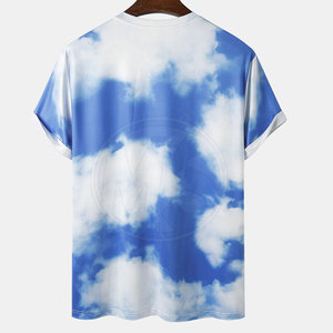 T-shirts pour hommes respirants et confortables, tendance tie-dye, fabriqués en usine, vente chaude - Product Image 2