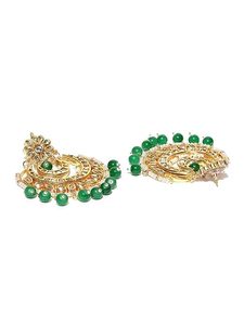 Conjunto de Joyería Chapado en Oro con Diseño Floral de Perlas de Imitación y Cristales de Aleación Blanca Tradicional para Boda de Mujer: Collar, Pendientes y Anillo - Product Image 2