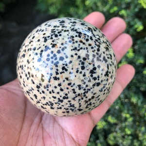 Esfera de Cristal de Jaspe Dálmata Natural, Bola de Piedra Preciosa Pulida, Sanación, Reiki, Meditación, Decoración del Hogar, Regalo Coleccionable - Product Image 5