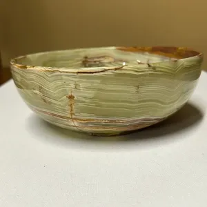 Cuenco de ónix premium, cuenco de piedra natural, cuenco decorativo de lujo, cuenco artesanal de piedra, elegante, precio de mayoreo. - Product Image 3