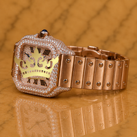 Reloj de Pulsera de Lujo Clásico, Elegante y Sencillo, con Cuarzo y Moissanita, para Hombre, con Incrustaciones de Piedras, Acero Inoxidable, Diamantes