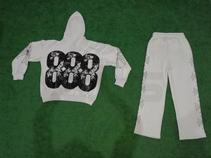 Ensemble de survêtement léger et uni pour homme, 100 % coton French Terry, effet vieilli, délavé au soleil et à l'acide, comprenant un pantalon de survêtement et un sweat à capuche - Product Image 6