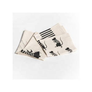 Serviettes de thé en coton 100% brodé, 40x60cm, tissage plat, 120GSM, prêtes à l'exportation, best-seller, cadeaux festifs, OEM ODM, vente en gros - Product Image 1