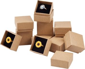 Ring <b>Gift</b> Box Jewelry <b>Gift</b> <b>Boxes</b> Square Cardboard Jewelry Box with Foam <b>Small</b> Earring Packing <b>Boxes</b> for Selling Mother's Day - Product Image 1