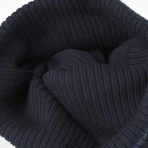 Harry Johnson Unisex <b>Navy</b> Ribbed Knit Beanie <b>Hat</b> 100% Acrylic Winter Casual Cuffed Design Adult Solid Color 56-58CM Character - Product Image 5