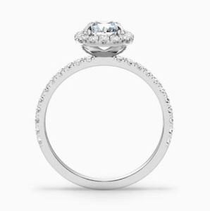 Bague de Fiançailles et de Mariage en Moissanite Taillée, en Argent Sterling 925 Plaqué Or Rose, Solitaire Classique Délicat, Promesse de Luxe - Product Image 4